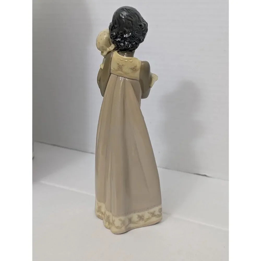 Vintage Lladro Baby Doll Nina Con Muneca Porcelain Figurine #5608 Spain Box